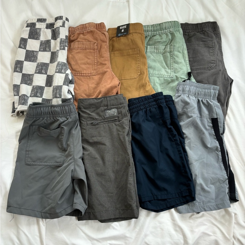 LOT OF BOY SHORTS SIZE 8!!